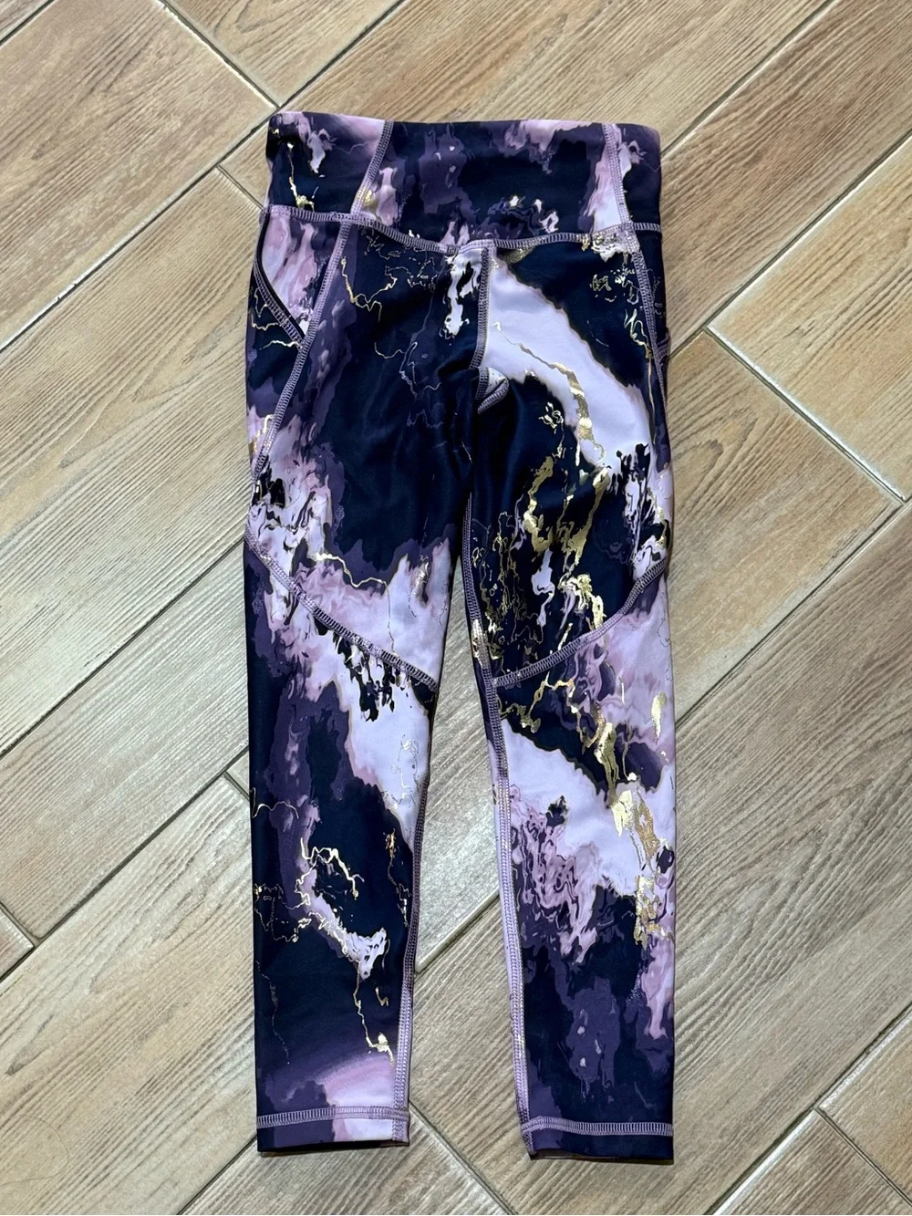 Old Navy Girls' Marble-Print Leggings